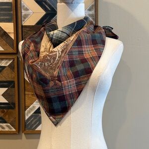 Vintage Ralph Lauren Cotton Flannel Field & Stream Handkerchief Scarf